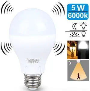 Vista LED LIGHT BULB W/ RADAR MOTION SENSOR 180 Deg 5w/50 Watts - BRIGHT WHITE (DAYLIGHT) Vista LED LIGHT BULB W/ RADAR MOTION SENSOR 180 Deg 5w/50 Watts - BRIGHT WHITE (DAYLIGHT)