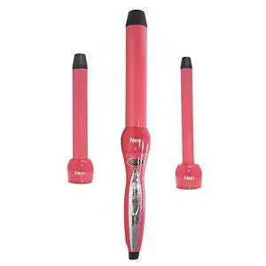 NEO Choice Twister 3-in-1 Digital Pro Interchangeable Ceramic Curling Wand Set - Pink NEO Choice Twister 3-in-1 Digital Pro Interchangeable Ceramic Curling Wand Set - Pink
