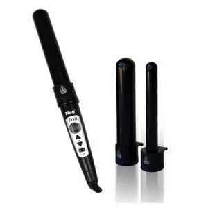NEO Choice Trio 3-in-1 Digital Pro Interchangeable Ceramic Curling Wand Set - Black NEO Choice Trio 3-in-1 Digital Pro Interchangeable Ceramic Curling Wand Set - Black