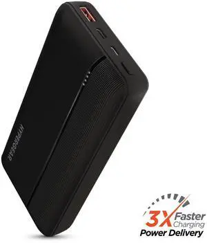 HyperGear 20000mAh 20W PD + USB Power Bank - Black HyperGear 20000mAh 20W PD + USB Power Bank - Black
