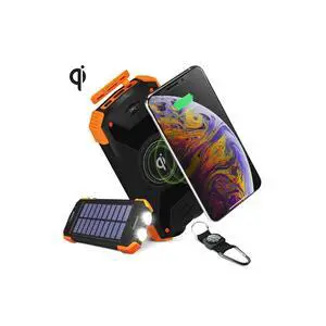 HyperGear Solar 10000mAh Wireless Power Bank - Black HyperGear Solar 10000mAh Wireless Power Bank - Black