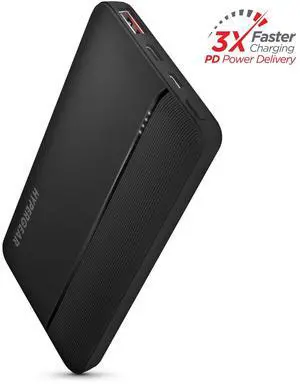 HyperGear 10000mAh 20W PD + USB Power Bank - Black HyperGear 10000mAh 20W PD + USB Power Bank - Black