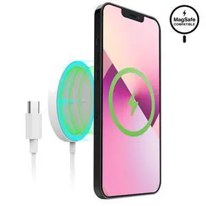 HyperGear Universal Magnetic 15W Wireless Fast Charger - White HyperGear Universal Magnetic 15W Wireless Fast Charger - White