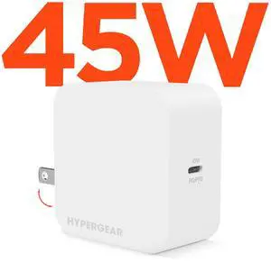 HyperGear PD45W USB-C Wall Charger - White HyperGear PD45W USB-C Wall Charger - White
