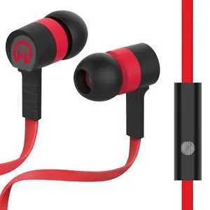 HyperGear Low Ryder Earphones w/Mic 3.5mm - Red HyperGear Low Ryder Earphones w/Mic 3.5mm - Red