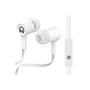 HyperGear Low Ryder Earphones w/Mic 3.5mm - White HyperGear Low Ryder Earphones w/Mic 3.5mm - White