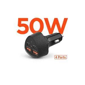 HyperGear Speedboost Quad PD Car Charger - Black HyperGear Speedboost Quad PD Car Charger - Black