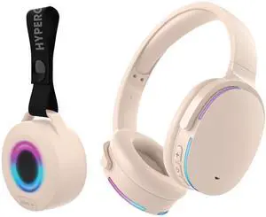 HyperGear Audio Essentials Headphones and Speaker Duo - Beige HyperGear Audio Essentials Headphones and Speaker Duo - Beige