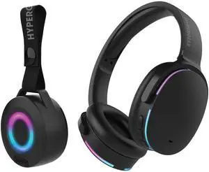 HyperGear Audio Essentials Headphones and Speaker Duo - Black HyperGear Audio Essentials Headphones and Speaker Duo - Black