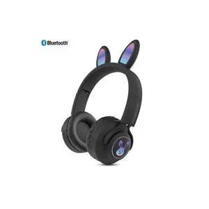 HyperGear Bunny Tracks Wireless Light-Up Headphones - Black HyperGear Bunny Tracks Wireless Light-Up Headphones - Black
