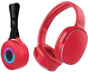HyperGear Audio Essentials Headphones and Speaker Duo - Red HyperGear Audio Essentials Headphones and Speaker Duo - Red