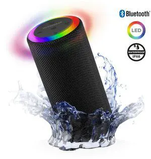 HyperGear Halo XL Wireless LED Speaker - Black HyperGear Halo XL Wireless LED Speaker - Black
