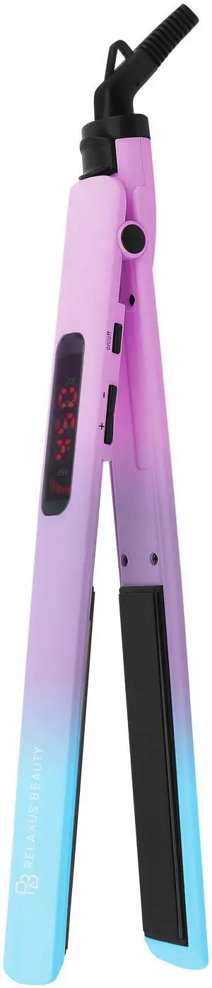 Relaxus Beauty Straighten Out Sleek & Slim 1" Digital Ceramic Hair Straightener - Multi Relaxus Beauty Straighten Out Sleek & Slim 1" Digital Ceramic Hair Straightener - Multi