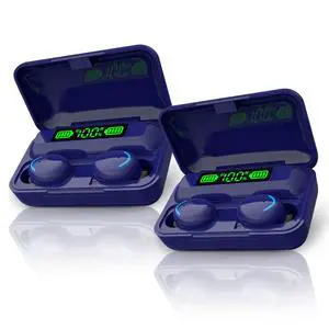 VYSN Flux 7 TWS Earbuds with Wireless Charging Case & Power Bank - 2-Pack - Dark Blue VYSN Flux 7 TWS Earbuds with Wireless Charging Case & Power Bank - 2-Pack - Dark Blue