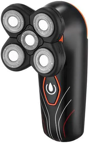 VYSN 4D IPX7 Waterproof 5 Floating Heads Rotary Electric USB Shaver for Men - Black VYSN 4D IPX7 Waterproof 5 Floating Heads Rotary Electric USB Shaver for Men - Black
