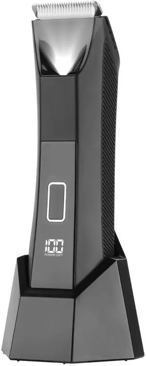 VYSN 2-in-1 Electric Body Trimmer for Men, Cordless Beard & Groin Shaver, Waterproof IPX7 Razor with LED & LCD Display - Black VYSN 2-in-1 Electric Body Trimmer for Men, Cordless Beard & Groin Shaver, Waterproof IPX7 Razor with LED & LCD Display - Black