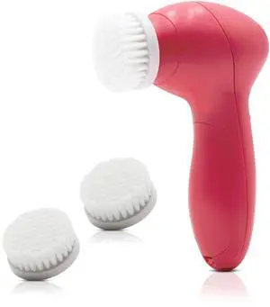 VYSN CleansePro Battery Operarted Power Face Brush with 2 Replacement Brush Heads - Pink VYSN CleansePro Battery Operarted Power Face Brush with 2 Replacement Brush Heads - Pink