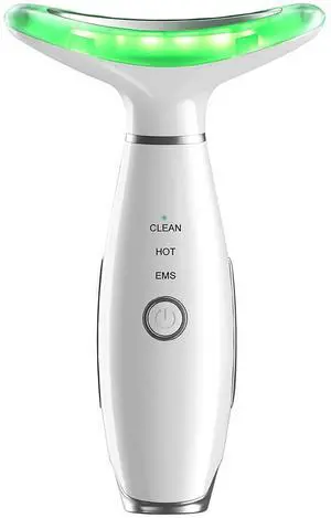 VYSN Anti Aging Face & Neck Beauty Device - 3 LED Modes with Vibration - White VYSN Anti Aging Face & Neck Beauty Device - 3 LED Modes with Vibration - White
