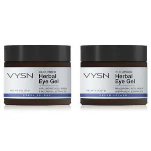 Vista Cucumber Herbal Eye Gel - Hyaluronic Acid, Shea & Botanical Extracts - 2-Pack - No Color Vista Cucumber Herbal Eye Gel - Hyaluronic Acid, Shea & Botanical Extracts - 2-Pack - No Color