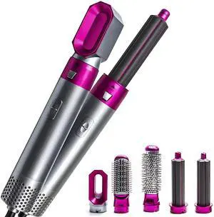 VYSN 5-in-1 Hot Air Brush Professional Hair Dryer Brush Straightener Volumizer Tool - Gray VYSN 5-in-1 Hot Air Brush Professional Hair Dryer Brush Straightener Volumizer Tool - Gray