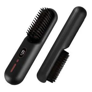 VYSN Cordless Ionic Hair Straightener: Mini, Rechargeable, 12 Heat Levels, Anti-Scald - Black VYSN Cordless Ionic Hair Straightener: Mini, Rechargeable, 12 Heat Levels, Anti-Scald - Black