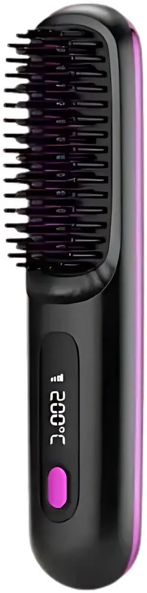 VYSN HeatWave 2-in-1 Mini Wireless Straightening Comb - Black VYSN HeatWave 2-in-1 Mini Wireless Straightening Comb - Black