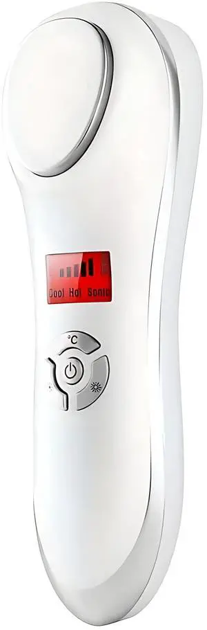 VYSN CoolVibe Hot & Cold Face Massaging Device Handheld Facial Massager with Revitalizing Hot & Cold Compress - White VYSN CoolVibe Hot & Cold Face Massaging Device Handheld Facial Massager with Revitalizing Hot & Cold Compress - White