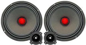 5 Core 6.5 Inch Mid-Range Car Speakers Pair 1600W Max 4 Ohm Pro Audio with 2.8 Inch Super Tweeters Black 5 Core 6.5 Inch Mid-Range Car Speakers Pair 1600W Max 4 Ohm Pro Audio with 2.8 Inch Super Tweeters Black