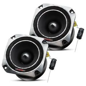 5 Core Tweeters Speakers Car Audio Pair 600W Peak 4 Ohm 3.5 Inch Aluminum Super Bullet Tweeters TW BLT 150 CH Gray 5 Core Tweeters Speakers Car Audio Pair 600W Peak 4 Ohm 3.5 Inch Aluminum Super Bullet Tweeters TW BLT 150 CH Gray