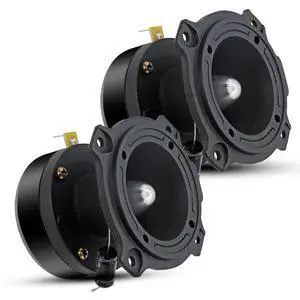 5 Core Tweeters Speakers Car Audio Pair 600W Peak 4 Ohm 3.5 Inch Aluminum Super Bullet Tweeters TW BLT 180 Black 5 Core Tweeters Speakers Car Audio Pair 600W Peak 4 Ohm 3.5 Inch Aluminum Super Bullet Tweeters TW BLT 180 Black