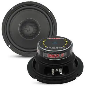 6.5 Inch 100W 4 Ohm Black Car Audio Subwoofer, 20 Oz Y30 Magnet, Poly Cone Rubber Surround, Deep Bass Replacement Speaker WF 6.5 100 PP 4OHM 6.5 Inch 100W 4 Ohm Black Car Audio Subwoofer, 20 Oz Y30 Magnet, Poly Cone Rubber Surround, Deep Bass Replacement Speaker WF 6.5 100 PP 4OHM