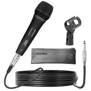 5 Core Professional Dynamic Vocal Microphone, Cardioid XLR Handheld Mic, Karaoke Singing Mic, 16ft Cable, Clip & Carry Bag, Black 5 Core Professional Dynamic Vocal Microphone, Cardioid XLR Handheld Mic, Karaoke Singing Mic, 16ft Cable, Clip & Carry Bag, Black