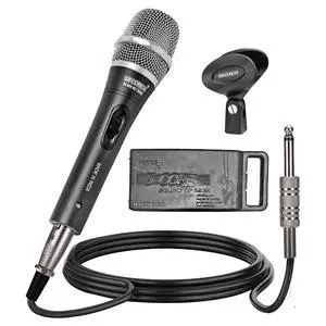 5 Core Professional Dynamic Vocal Microphone, Cardioid XLR Handheld Mic, Karaoke Singing Mic, 16ft Cable, Clip & Carry Bag, Black 5 Core Professional Dynamic Vocal Microphone, Cardioid XLR Handheld Mic, Karaoke Singing Mic, 16ft Cable, Clip & Carry Bag, Black