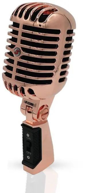 5 Core Classic Retro Dynamic Microphone, All-Metal Cardioid XLR Vocal Mic, Vintage Studio Mic for Singing, Recording & Live Performance, Rose Gold 5 Core Classic Retro Dynamic Microphone, All-Metal Cardioid XLR Vocal Mic, Vintage Studio Mic for Singing, Recording & Live Performance, Rose Gold