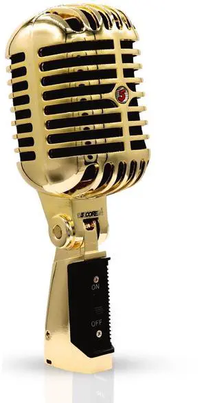 5 Core Classic Retro Dynamic Microphone, All-Metal Cardioid XLR Vocal Mic, Vintage Studio Mic for Singing, Recording & Live Performance, Gold 5 Core Classic Retro Dynamic Microphone, All-Metal Cardioid XLR Vocal Mic, Vintage Studio Mic for Singing, Recording & Live Performance, Gold
