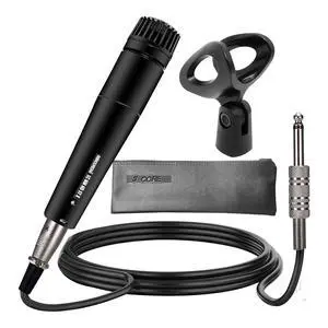 5 Core Professional Dynamic Vocal Microphone, Cardioid XLR Handheld Mic, Karaoke Singing Mic, 16ft Cable, Clip & Carry Bag, Black 5 Core Professional Dynamic Vocal Microphone, Cardioid XLR Handheld Mic, Karaoke Singing Mic, 16ft Cable, Clip & Carry Bag, Black