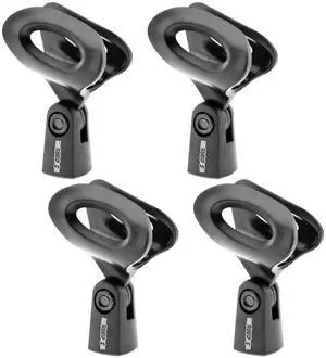 5 Core Mic Clips for Stands 4Pcs Microphone Clip Holder Universal Adjustable with 5/8" Male to 3/8" Female Screw Adapter Suitable for Handheld Microphones 4-Pack MC 03 4PCS - Black 5 Core Mic Clips for Stands 4Pcs Microphone Clip Holder Universal Adjustable with 5/8" Male to 3/8" Female Screw Adapter Suitable for Handheld Microphones 4-Pack MC 03 4PCS - Black