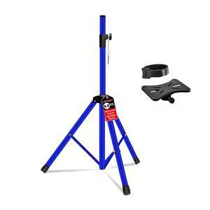 5 Core Speaker Stand Adjustable 31 to 54" PA DJ Tripod Stands Heavy Duty with 35mm Insert 132 Lbs - Blue 5 Core Speaker Stand Adjustable 31 to 54" PA DJ Tripod Stands Heavy Duty with 35mm Insert 132 Lbs - Blue