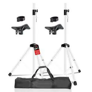 5 Core SS HD WH BAG Speaker Stand Tripod Floor Heavy Duty Adjustable Up to 72 Inch DJ Studio Monitor Stands Pole Mount - White 5 Core SS HD WH BAG Speaker Stand Tripod Floor Heavy Duty Adjustable Up to 72 Inch DJ Studio Monitor Stands Pole Mount - White