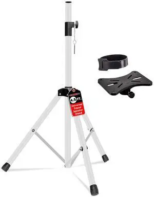 5 Core Speaker Stand Adjustable 31 to 54" PA DJ Tripod Stands Heavy Duty with 35mm Insert 132 Lbs - White 5 Core Speaker Stand Adjustable 31 to 54" PA DJ Tripod Stands Heavy Duty with 35mm Insert 132 Lbs - White