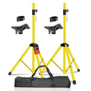 5 Core SS HD YLW BAG Speaker Stand Tripod Floor Heavy Duty Adjustable Up to 72 Inch DJ Studio Monitor Stands Pole Mount - Yellow 5 Core SS HD YLW BAG Speaker Stand Tripod Floor Heavy Duty Adjustable Up to 72 Inch DJ Studio Monitor Stands Pole Mount - Yellow