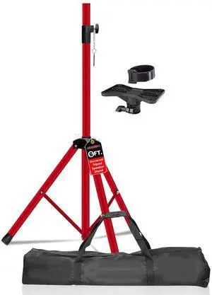5 Core SS HD RED BAG Speaker Stand Tripod Floor Heavy Duty Adjustable Up to 72 Inch DJ Studio Monitor Stands Pole Mount - Red 5 Core SS HD RED BAG Speaker Stand Tripod Floor Heavy Duty Adjustable Up to 72 Inch DJ Studio Monitor Stands Pole Mount - Red