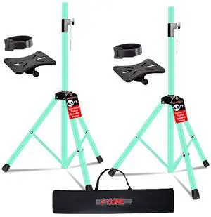 5 Core Speaker Stand Pair Adjustable 31 to 54" PA DJ Tripod Stands Heavy Duty with 35mm Insert 132 Lbs - Green 5 Core Speaker Stand Pair Adjustable 31 to 54" PA DJ Tripod Stands Heavy Duty with 35mm Insert 132 Lbs - Green