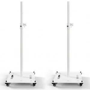 5 Core Speaker Stand 2Pc Heavy Duty Adjustable Height 61" DJ PA Stands 35mm Mount 100Lb Capacity - White 5 Core Speaker Stand 2Pc Heavy Duty Adjustable Height 61" DJ PA Stands 35mm Mount 100Lb Capacity - White