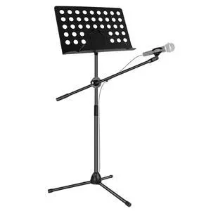 5 Core Music Stand Adjustable Desktop Book Stands with Mic Holder Portable Sheet Holder Metal Bookstand - Black 5 Core Music Stand Adjustable Desktop Book Stands with Mic Holder Portable Sheet Holder Metal Bookstand - Black
