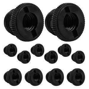 5 Core MS ADP P BLK 12PCS Mic Stand Adapter 12 Pieces 5/8 Male to 3/8 Female Screw Thread Conversion Connector for Microphone Stands Boom Arms Camera Tripod - Black 5 Core MS ADP P BLK 12PCS Mic Stand Adapter 12 Pieces 5/8 Male to 3/8 Female Screw Thread Conversion Connector for Microphone Stands Boom Arms Camera Tripod - Black