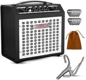 5 Core Guitar Amp 20W Electric Portable Mini Amplifier with Built in 6.5" Speaker Aux Headphone Jack - Black 5 Core Guitar Amp 20W Electric Portable Mini Amplifier with Built in 6.5" Speaker Aux Headphone Jack - Black