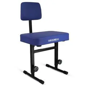 5 Core PNB B-REST BLU Piano Bench 3" Padded Cushioned Stool with Backrest Heavy Duty Musician Chair Height Adjustable - Blue 5 Core PNB B-REST BLU Piano Bench 3" Padded Cushioned Stool with Backrest Heavy Duty Musician Chair Height Adjustable - Blue