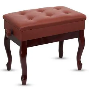 5 Core PNB WD HD CHRY Piano Bench 3" Padded Cushioned Stool Wooden Heavy Duty Adjustable Musician Chair with Storage - Red 5 Core PNB WD HD CHRY Piano Bench 3" Padded Cushioned Stool Wooden Heavy Duty Adjustable Musician Chair with Storage - Red