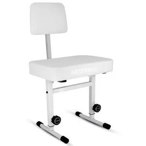 5 Core PNB B-REST WH Piano Bench 3" Padded Cushioned Stool with Backrest Heavy Duty Musician Chair Height Adjustable - White 5 Core PNB B-REST WH Piano Bench 3" Padded Cushioned Stool with Backrest Heavy Duty Musician Chair Height Adjustable - White